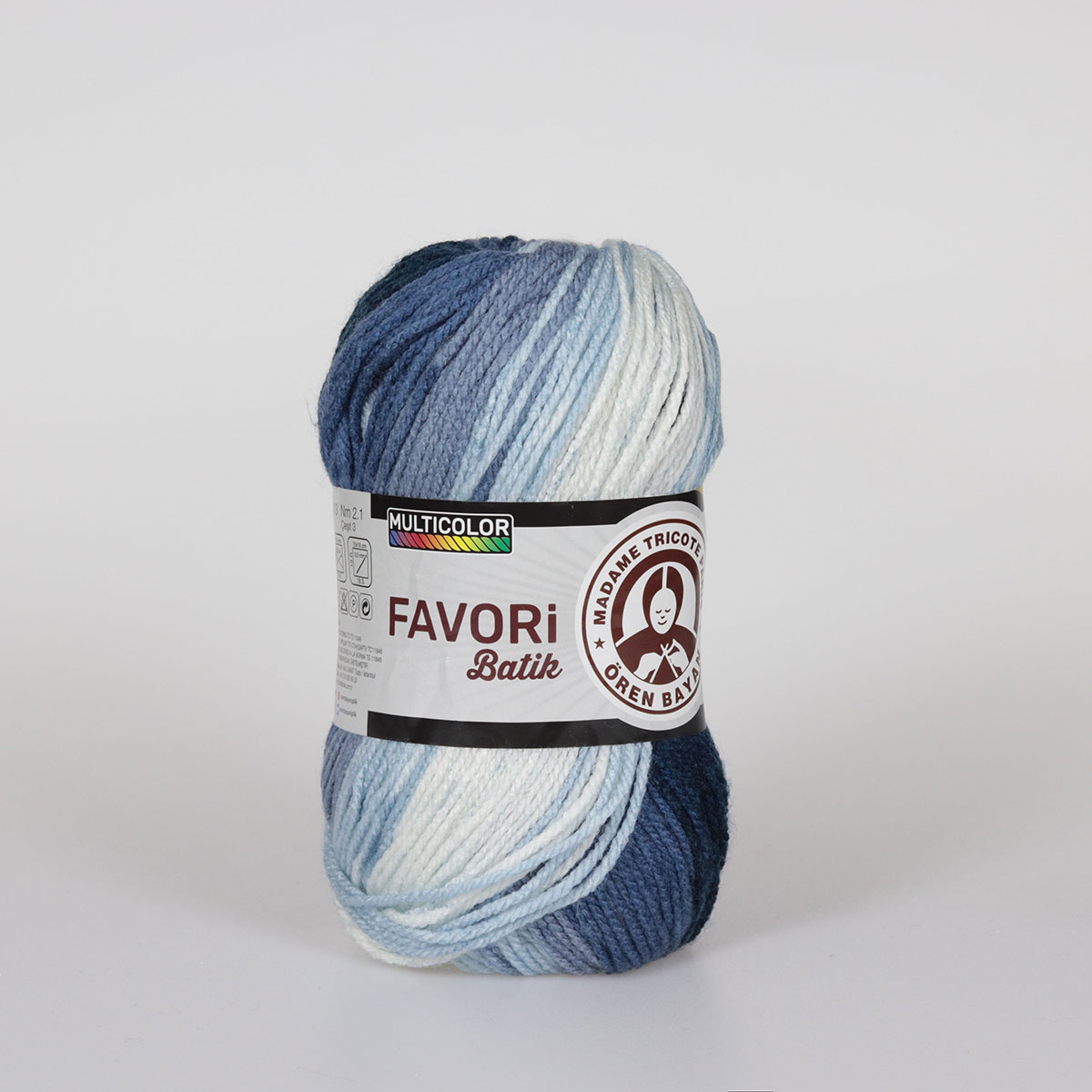 Batik Desenli Tüylenme Karşıtı İplik 5x100g – Yumuşak Doku – Favori Batik #913