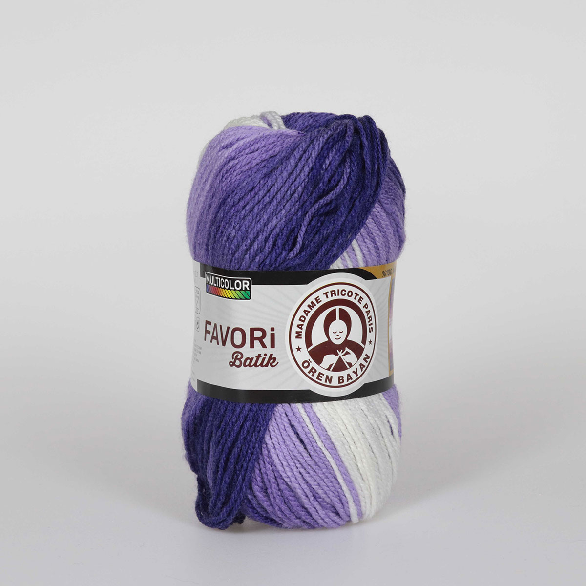 Batik Desenli Tüylenme Karşıtı İplik 5x100g – Yumuşak Doku – Favori Batik #912
