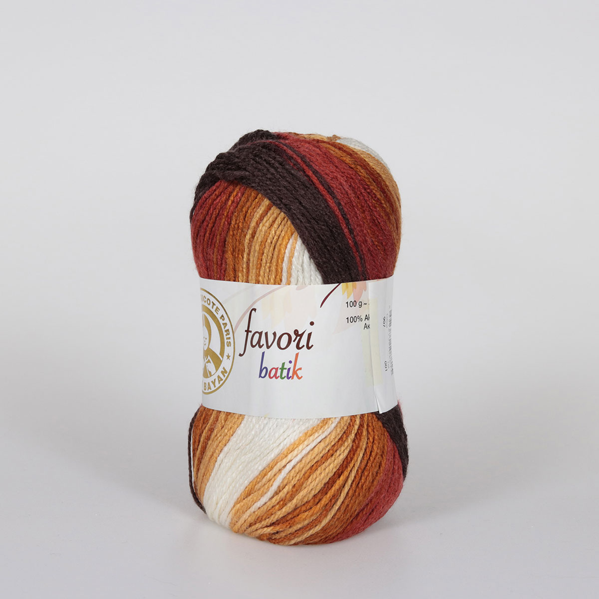 Batik Desenli Tüylenme Karşıtı İplik 5x100g – Yumuşak Doku – Favori Batik #907